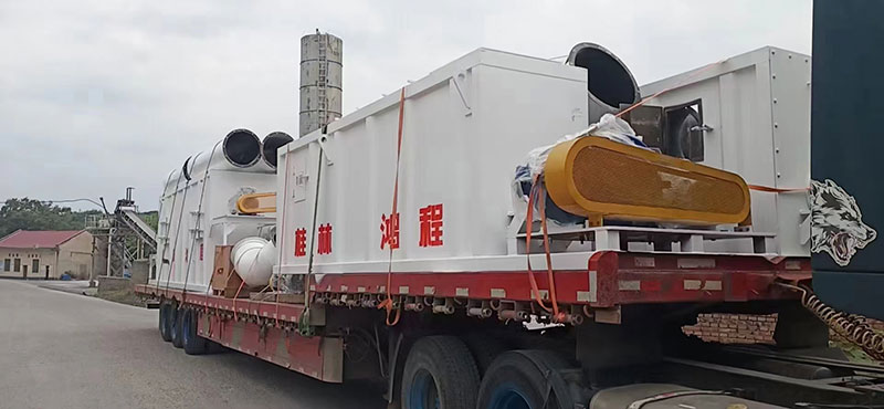 湖南某老板訂購時產十五噸氫氧化鈣生產線貨物到場剪影!