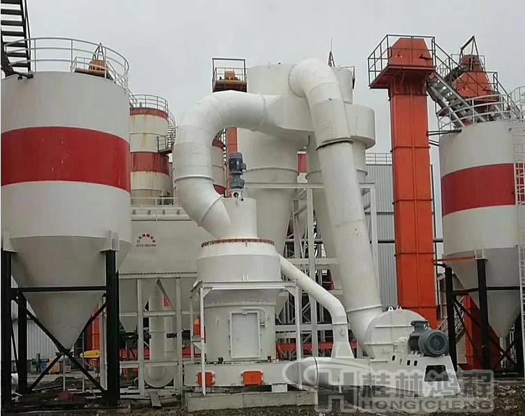 鴻程大型HC1900新型腐植酸雷蒙磨粉機(jī)安裝完畢試車 桂林鴻程大型HC1900新型腐植酸雷蒙磨粉機(jī)安裝完畢試車